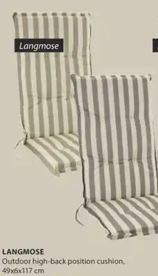 JYSK LANGMOSE high-back position cushion offer