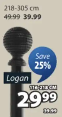 JYSK LOGAN CURTAIN ROD offer