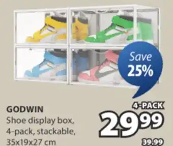 JYSK GODWIN Shoe display box offer
