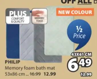 JYSK PHILIP Memory foam bath mat offer