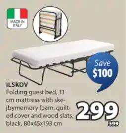 JYSK ILSKOV Folding guest bed offer