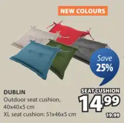 JYSK DUBLIN seat cushion offer