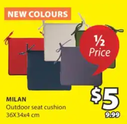 JYSK MILAN Outdoor seat cushion offer