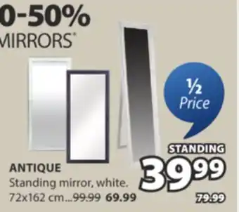JYSK ANTIQUE Standing mirror offer
