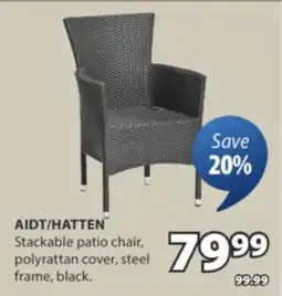 JYSK AIDT/HATTEN Stackable patio chair offer