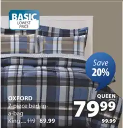 JYSK OXFORD 7-piece bed-in- a-bag offer