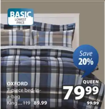 JYSK OXFORD 7-piece bed-in- a-bag offer