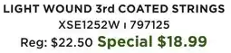 Long & McQuade Light Wound 3rd Coated Strings - 12-52 offer