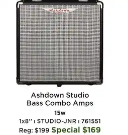 Long & McQuade Ashdown Studio Bass Combo Amps offer