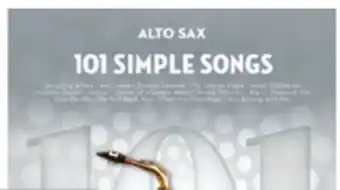 Long & McQuade 101 Simple Songs - Alto Sax - Book offer