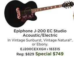 Long & McQuade Epiphone J-200 EC Studio Acoustic/Electric offer