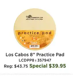 Long & McQuade Los Cabos 8 Practice Pad offer