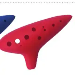 Long & McQuade ZEV Plastic Ocarina, Blue or Red offer