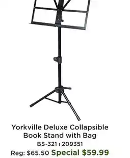 Long & McQuade Heavy Duty Collapsible Music Stand with Bag offer