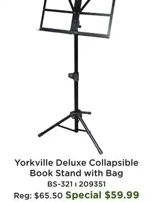 Long & McQuade Heavy Duty Collapsible Music Stand with Bag offer