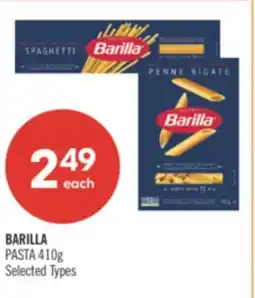 Shoppers Drug Mart BARILLA PASTA 410g offer