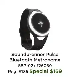 Long & McQuade SBP-02 Pulse Smart Vibrating Bluetooth Metronome offer