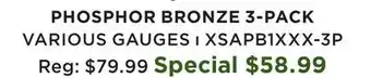 Long & McQuade PHOSPHOR BRONZE 3-PACK offer