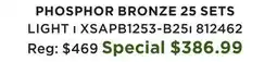 Long & McQuade XS Acoustic Phosphor Bronze 25 Sets - Light offer