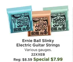 Long & McQuade Ernie Ball Slinky Electric Guitar Strings offer