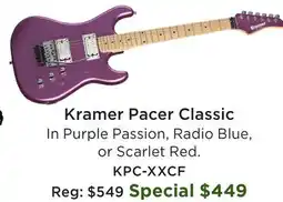 Long & McQuade Kramer Pacer Classic offer