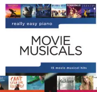 Long & McQuade Movie Musicals: Really Easy Piano - Book offer