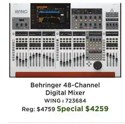Long & McQuade Behringer 48-Channel Digital Mixer offer
