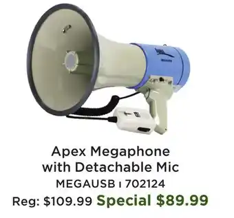 Long & McQuade Apex Megaphone with Detachable Mic offer