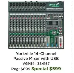 Long & McQuade 14 Channel Compact Desk Mixer offer