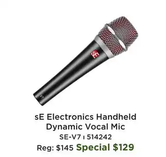 Long & McQuade V7 Handheld Dynamic Vocal Microphone offer