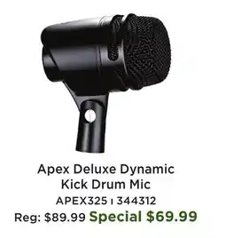 Long & McQuade Large Diaphragm Dynamic Kick Drum Microphone offer