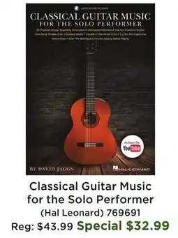 Long & McQuade Classical Guitar Music for the Solo Performer offer