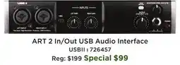 Long & McQuade USB II - 2-In / 2-Out USB Audio Interface offer