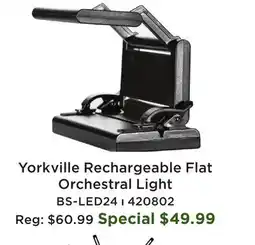Long & McQuade Rechargeable Flat Orchestral Light offer