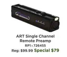 Long & McQuade RP1 Single Channel Remote Preamp offer
