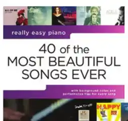 Long & McQuade 40 of the Most Beautiful Songs Ever: Really Easy Piano - Book offer