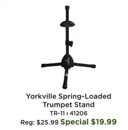 Long & McQuade Yorkville Spring-Loaded Trumpet Stand offer
