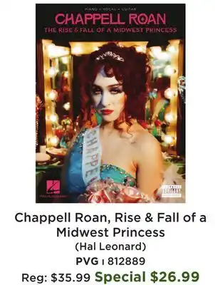 Long & McQuade Chappell Roan, Rise & Fall of a Midwest Princess (Hal Leonard) offer