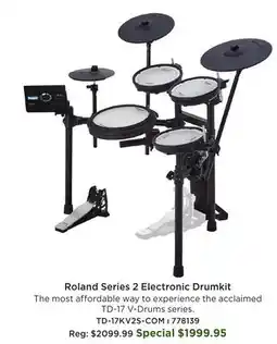 Long & McQuade TD-17 KV2 Series 2 Electronic Drum Kit with Stand offer