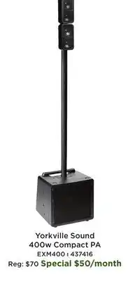 Long & McQuade Excursion Mini 400 Watt Compact PA offer