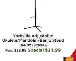 Long & McQuade Yorkville Adjustable Ukulele/Mandolin/Banjo Stand offer