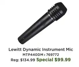 Long & McQuade Lewitt Dynamic Instrument Mic offer