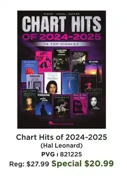 Long & McQuade Chart Hits of 2024-2025 (Hal Leonard) offer