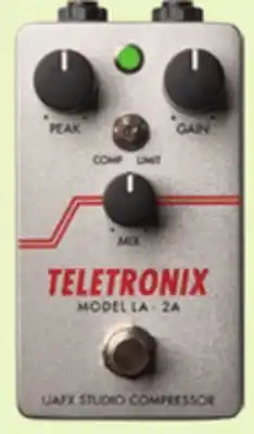 Long & McQuade UAFX Teletronix LA-2A Studio Compressor Pedal offer