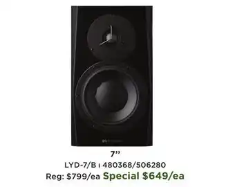 Long & McQuade 7-inch Powered Reference Monitor (Single) offer
