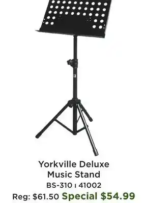 Long & McQuade Yorkville Deluxe Music Stand offer