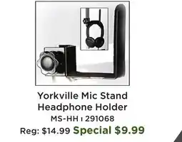Long & McQuade Mic Stand Headphone Holder offer