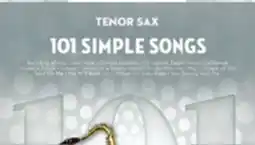 Long & McQuade 101 Simple Songs - Tenor Sax - Book offer