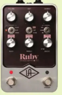 Long & McQuade UAFX Ruby '63 Top Boost Amplifier Pedal offer