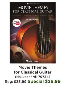 Long & McQuade Movie Themes for Classical Guitar - Book offer